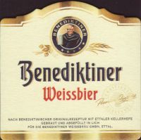 Beer coaster benediktiner-weissbrau-3