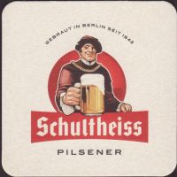 Beer coaster berliner-schultheiss-105
