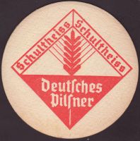 Beer coaster berliner-schultheiss-108-zadek