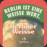 Beer coaster berliner-schultheiss-113