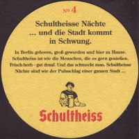 Beer coaster berliner-schultheiss-122-zadek