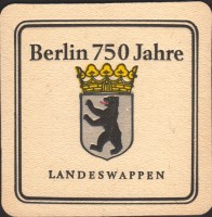 Beer coaster berliner-schultheiss-139-zadek