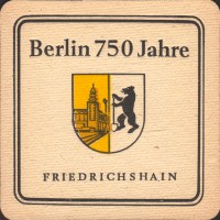 Beer coaster berliner-schultheiss-145-zadek