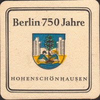 Beer coaster berliner-schultheiss-146-zadek