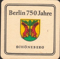 Beer coaster berliner-schultheiss-154-zadek