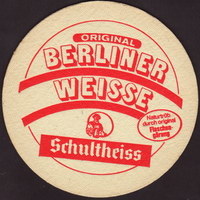 Beer coaster berliner-schultheiss-39-zadek