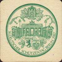 Beer coaster berliner-schultheiss-43-zadek