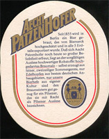 Beer coaster berliner-schultheiss-5-zadek