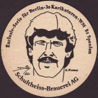 Beer coaster berliner-schultheiss-66-zadek