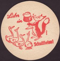 Beer coaster berliner-schultheiss-70-zadek