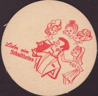 Beer coaster berliner-schultheiss-72-zadek