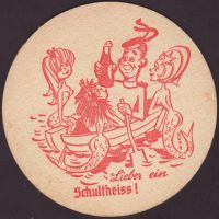 Beer coaster berliner-schultheiss-73-zadek