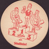 Beer coaster berliner-schultheiss-74-zadek