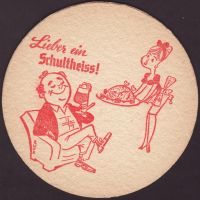 Beer coaster berliner-schultheiss-80-zadek