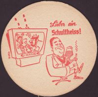 Beer coaster berliner-schultheiss-81-zadek