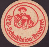 Beer coaster berliner-schultheiss-82