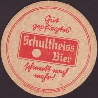 Beer coaster berliner-schultheiss-82-zadek