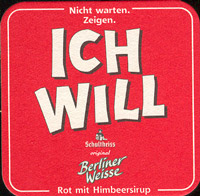 Beer coaster berliner-schultheiss-9-zadek