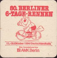 Beer coaster berliner-schultheiss-91-zadek