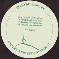 Beer coaster beskydsky-pivovarek-20-zadek