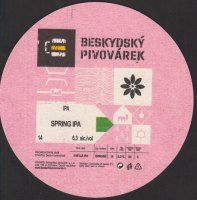 Pivní tácek beskydsky-pivovarek-284-zadek