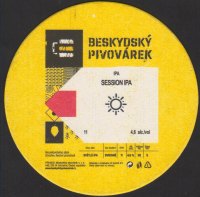 Beer coaster beskydsky-pivovarek-286-zadek-small