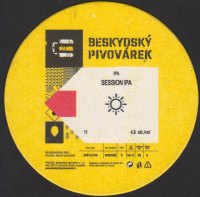 Pivní tácek beskydsky-pivovarek-286-zadek