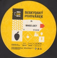 Beer coaster beskydsky-pivovarek-295-zadek