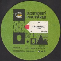 Beer coaster beskydsky-pivovarek-297-zadek