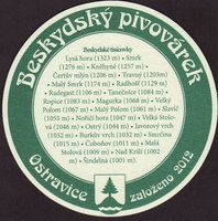 Beer coaster beskydsky-pivovarek-33-zadek