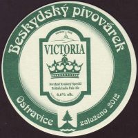 Beer coaster beskydsky-pivovarek-63-zadek