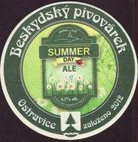 Beer coaster beskydsky-pivovarek-74-zadek