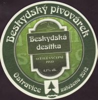 Beer coaster beskydsky-pivovarek-76-zadek