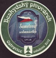 Beer coaster beskydsky-pivovarek-99-zadek