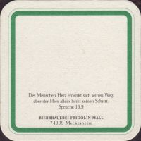 Beer coaster bierbrauerei-fridolin-mall-1-zadek