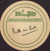 Beer coaster bitburger-106-zadek