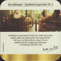 Beer coaster bitburger-109-zadek