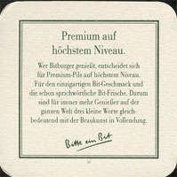 Beer coaster bitburger-11-zadek