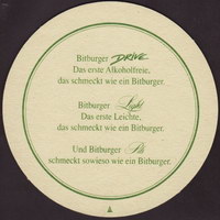Beer coaster bitburger-112-zadek