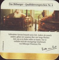 Beer coaster bitburger-116-zadek