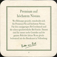 Beer coaster bitburger-12-zadek