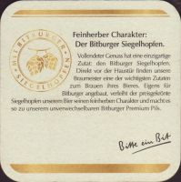 Beer coaster bitburger-120-zadek