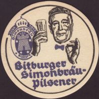 Beer coaster bitburger-129-small