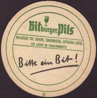 Beer coaster bitburger-139-zadek