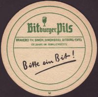 Beer coaster bitburger-140-zadek-small