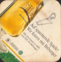 Beer coaster bitburger-173-zadek