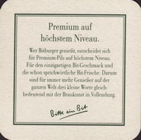 Beer coaster bitburger-25-zadek