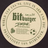 Beer coaster bitburger-34-zadek
