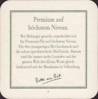 Beer coaster bitburger-45-zadek