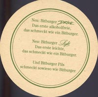 Beer coaster bitburger-5-zadek